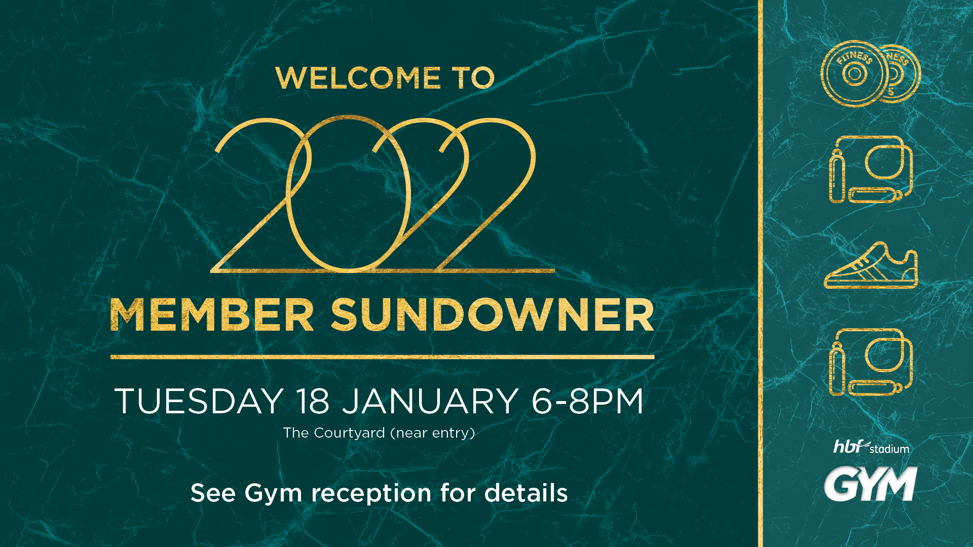 Welcome to 2022 member sundowner Tuesday 18 January 6-8PM
