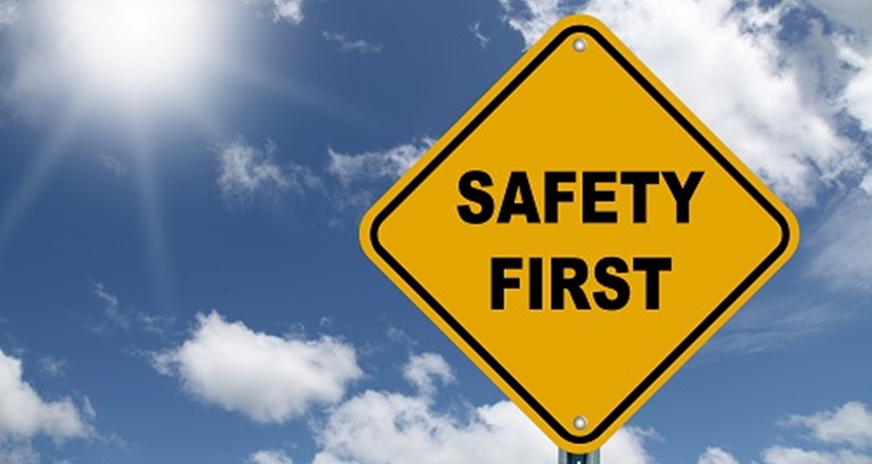 safety first sign