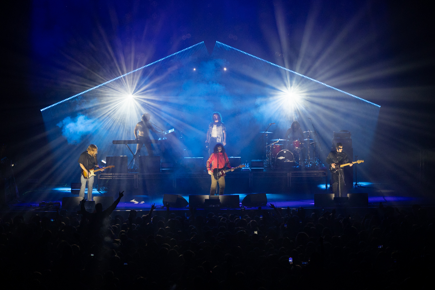 Sticky Fingers performing at HBF Stadium
