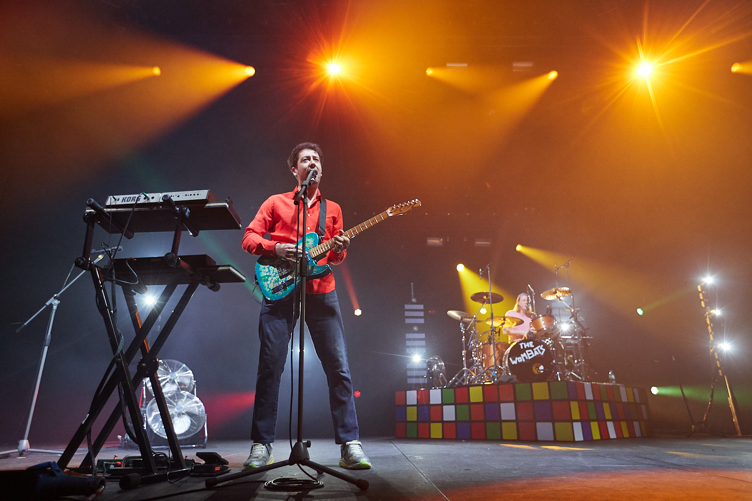 The Wombats performing at HBF Stadium