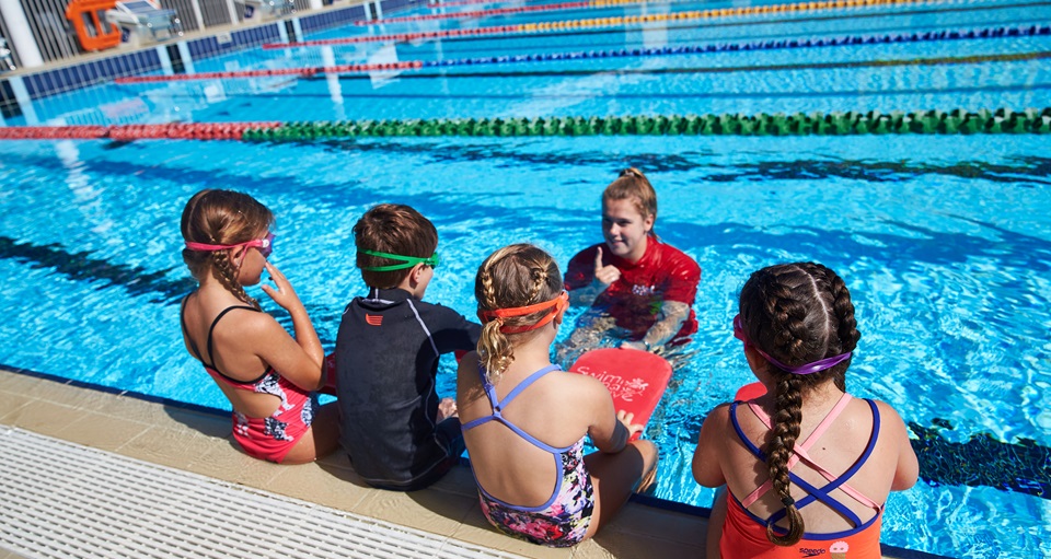 Kids swim class